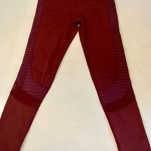 Mono b yoga pants in burgundy